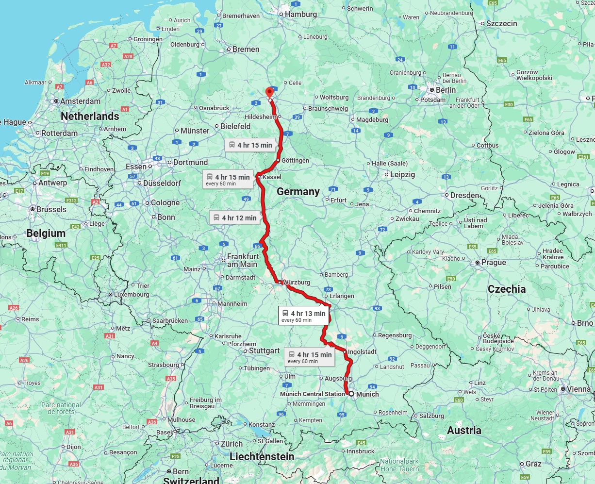 Anreise von München Zu Hannover Über 