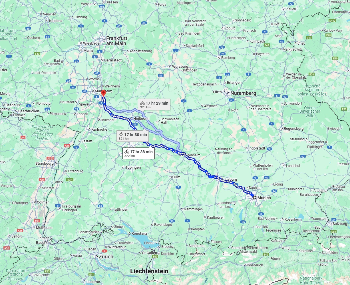 Anreise von München Zu Heidelberg Über 