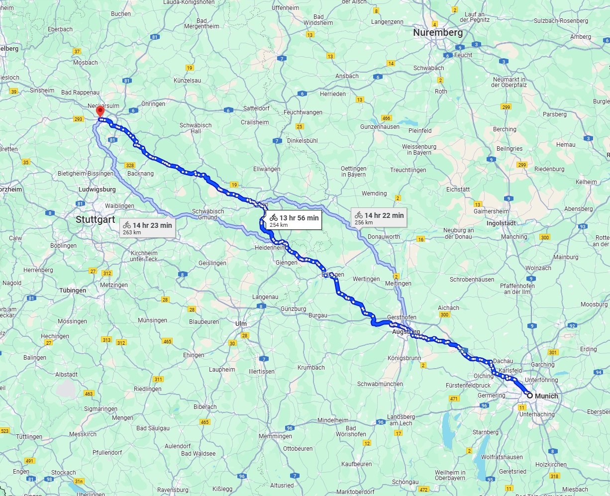Anreise von München Zu Heilbronn Über 