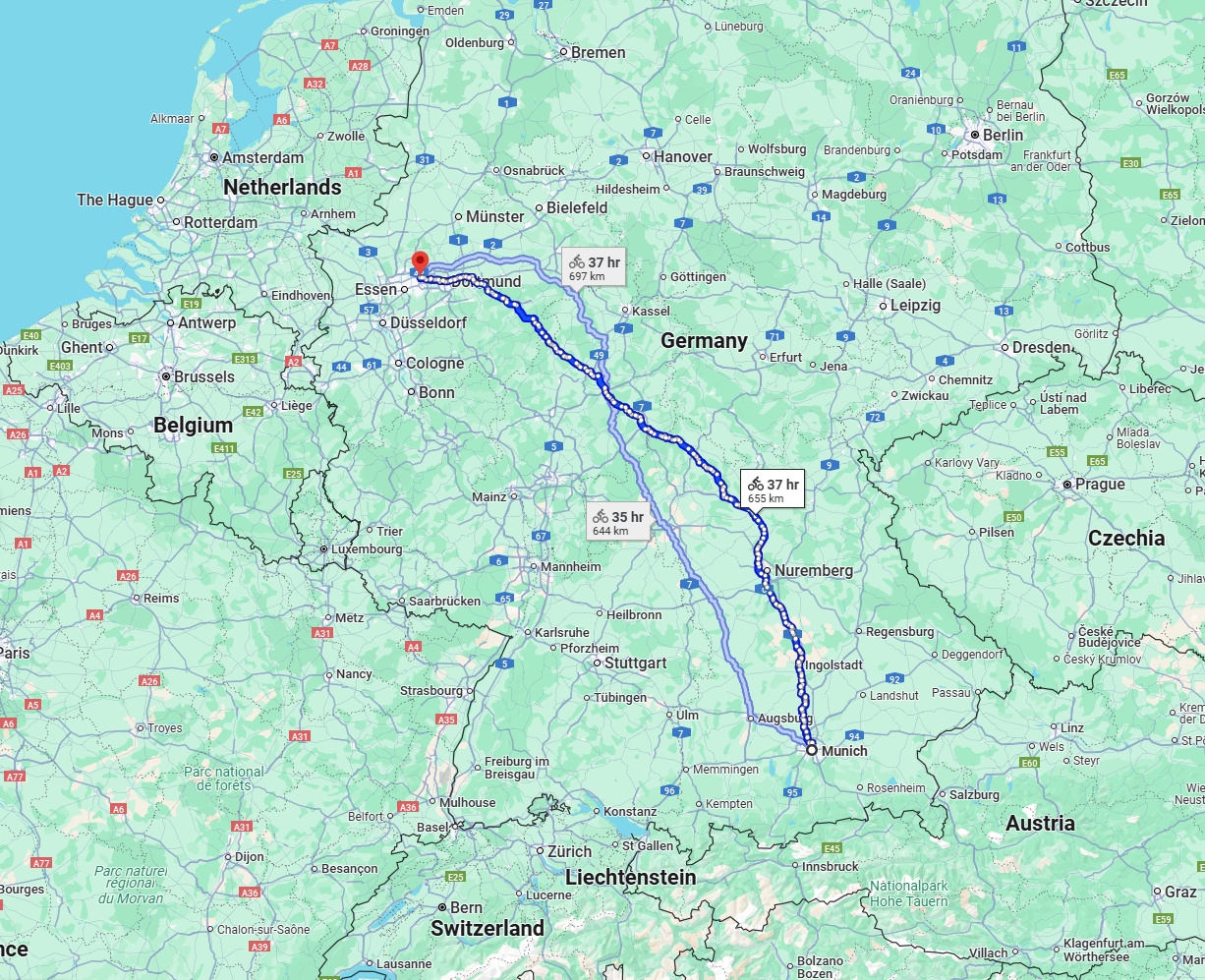 Anreise von München Zu Herne Über 