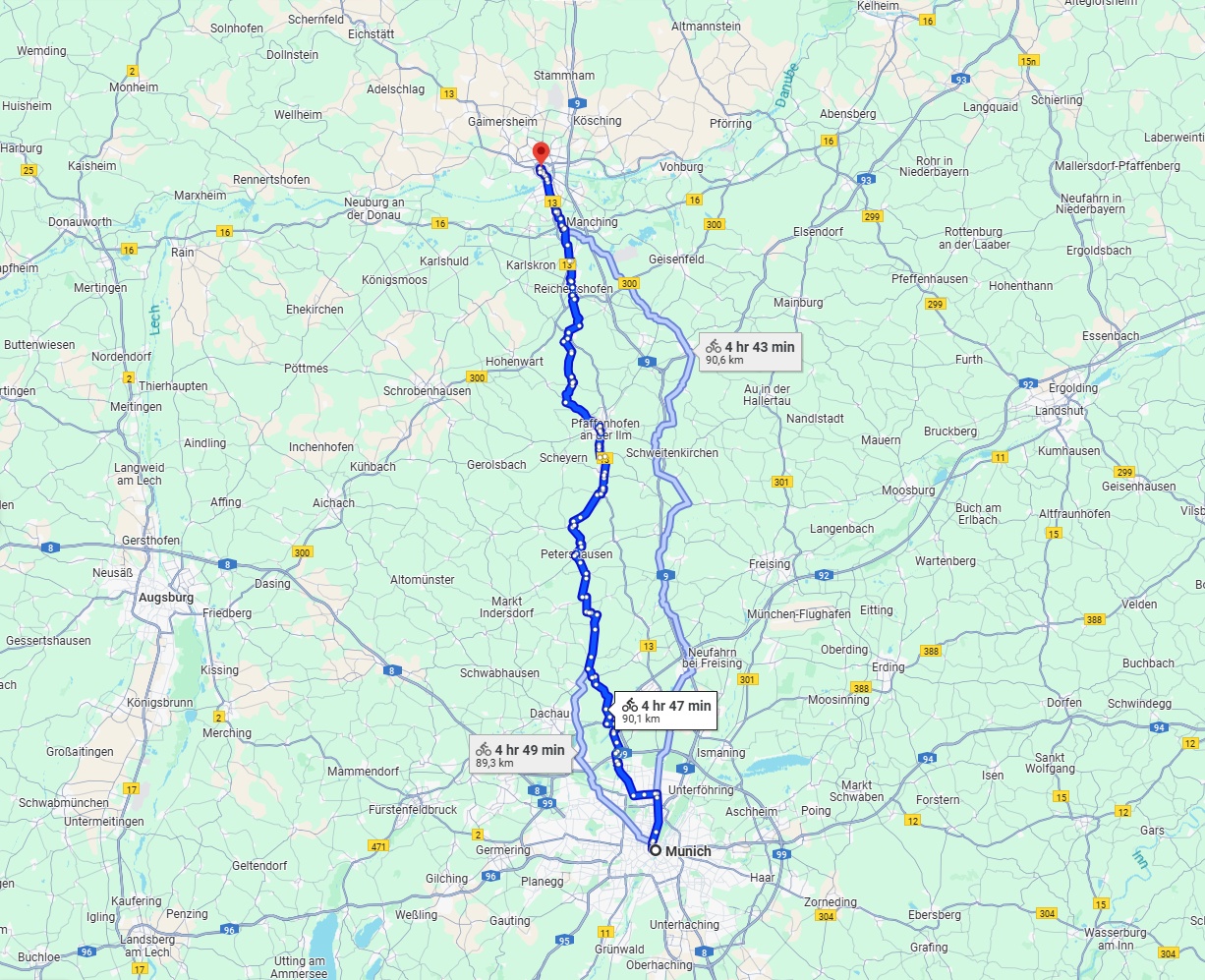 Anreise von München Zu Ingolstadt Über 