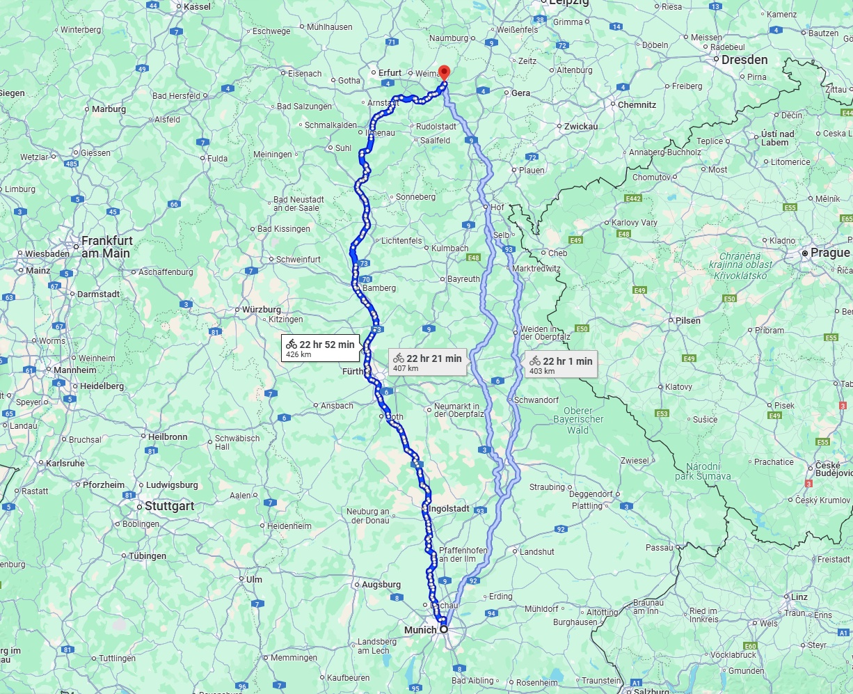 Anreise von München Zu Jena Über 