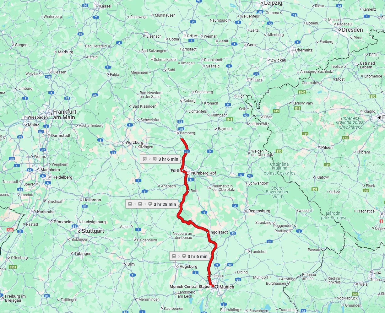Anreise von München Zu Jena Über 