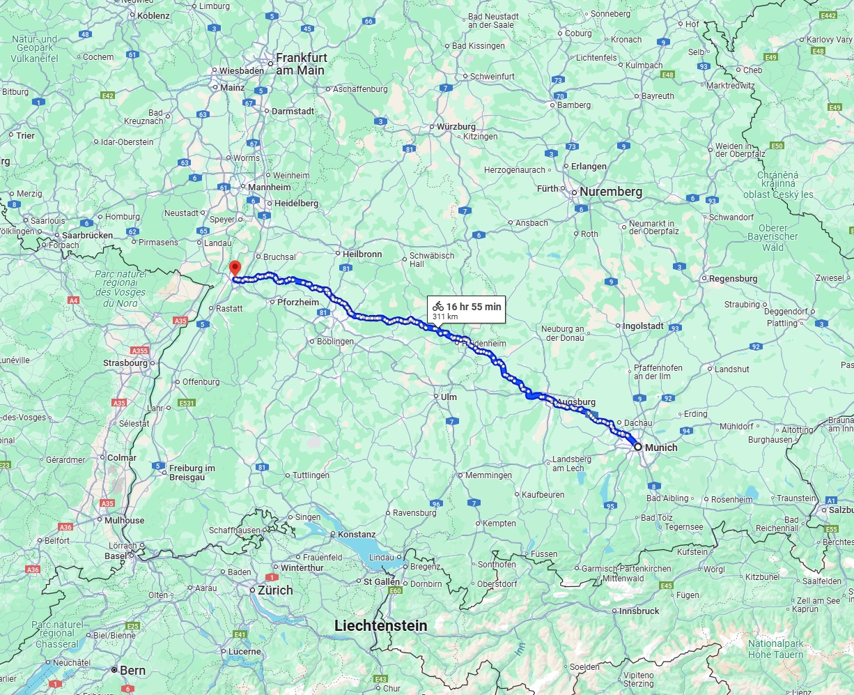 Anreise von München Zu Karlsruhe Über 