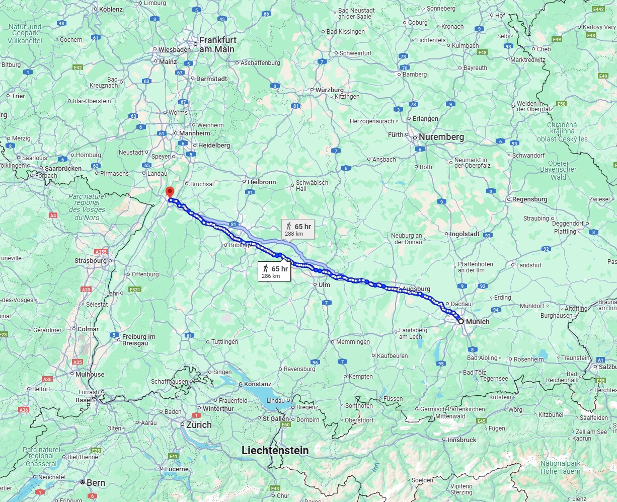 Anreise von München Zu Karlsruhe Über 