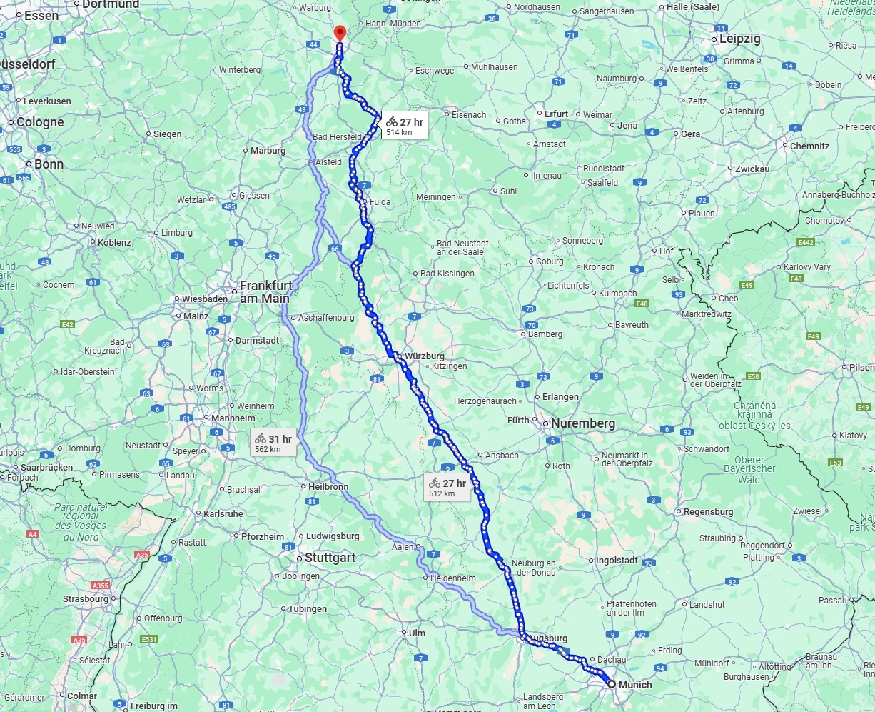 Anreise von München Zu Kassel Über 