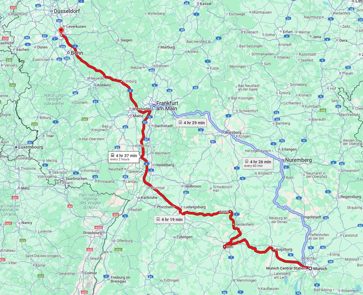 Anreise von München Zu Köln Über 