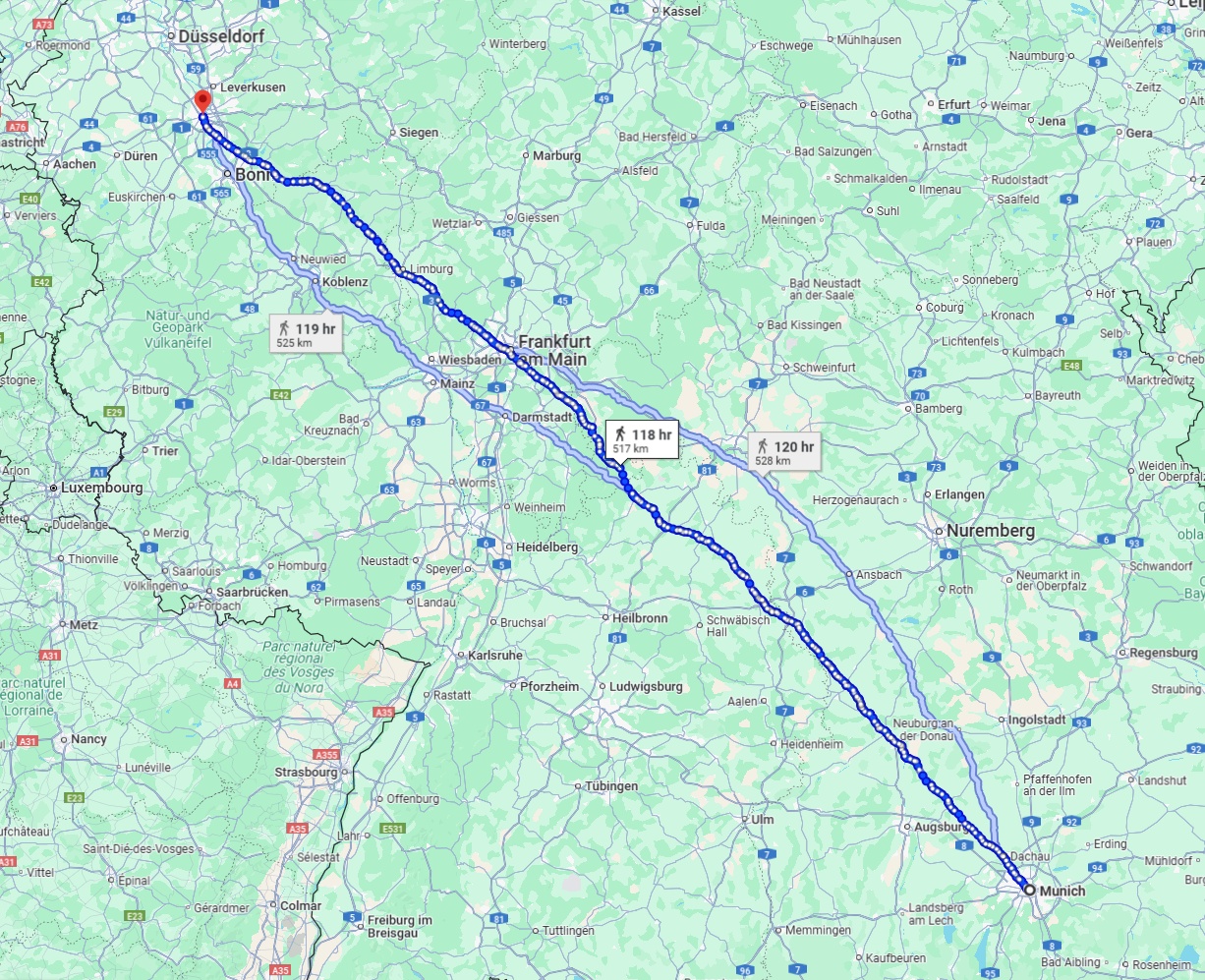 Anreise von München Zu Köln Über 