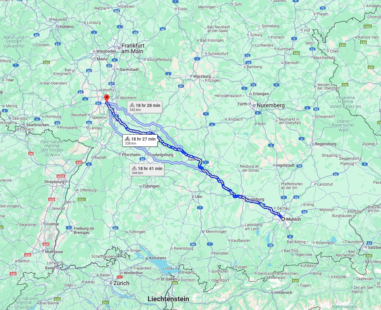 Anreise von München Zu Mannheim Über 