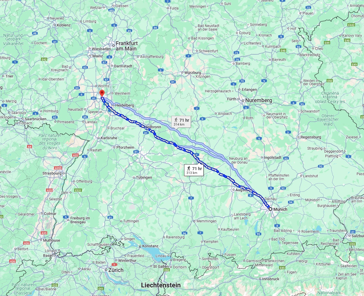 Anreise von München Zu Mannheim Über 