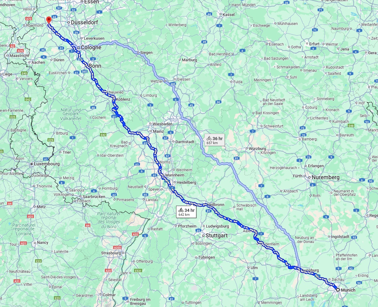 Anreise von München Zu Mönchengladbach Über 