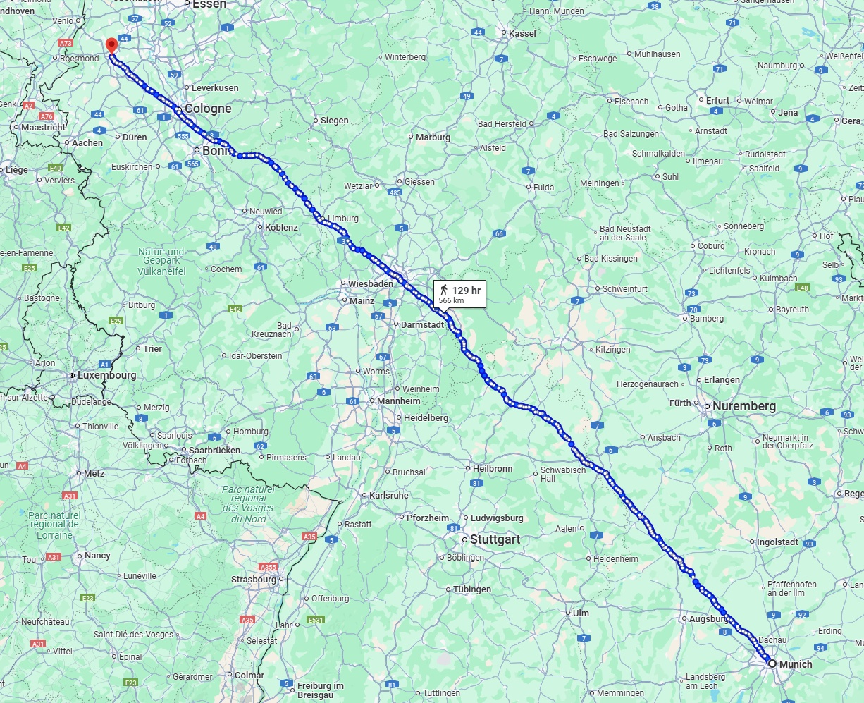 Anreise von München Zu Mönchengladbach Über 
