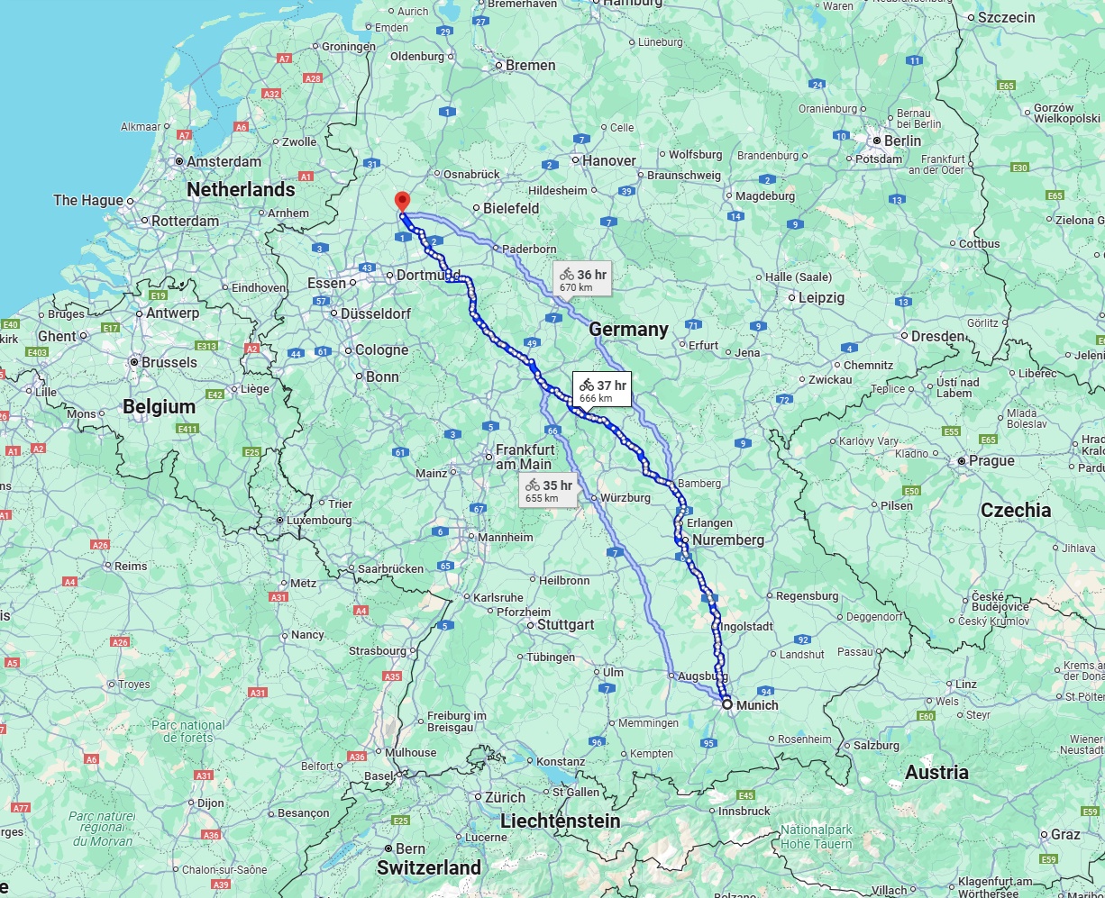 Anreise von München Zu Münster Über 