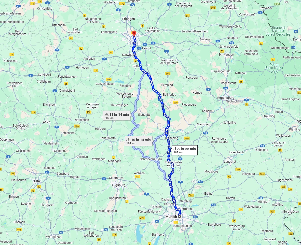 Anreise von München Zu Nürnberg Über 