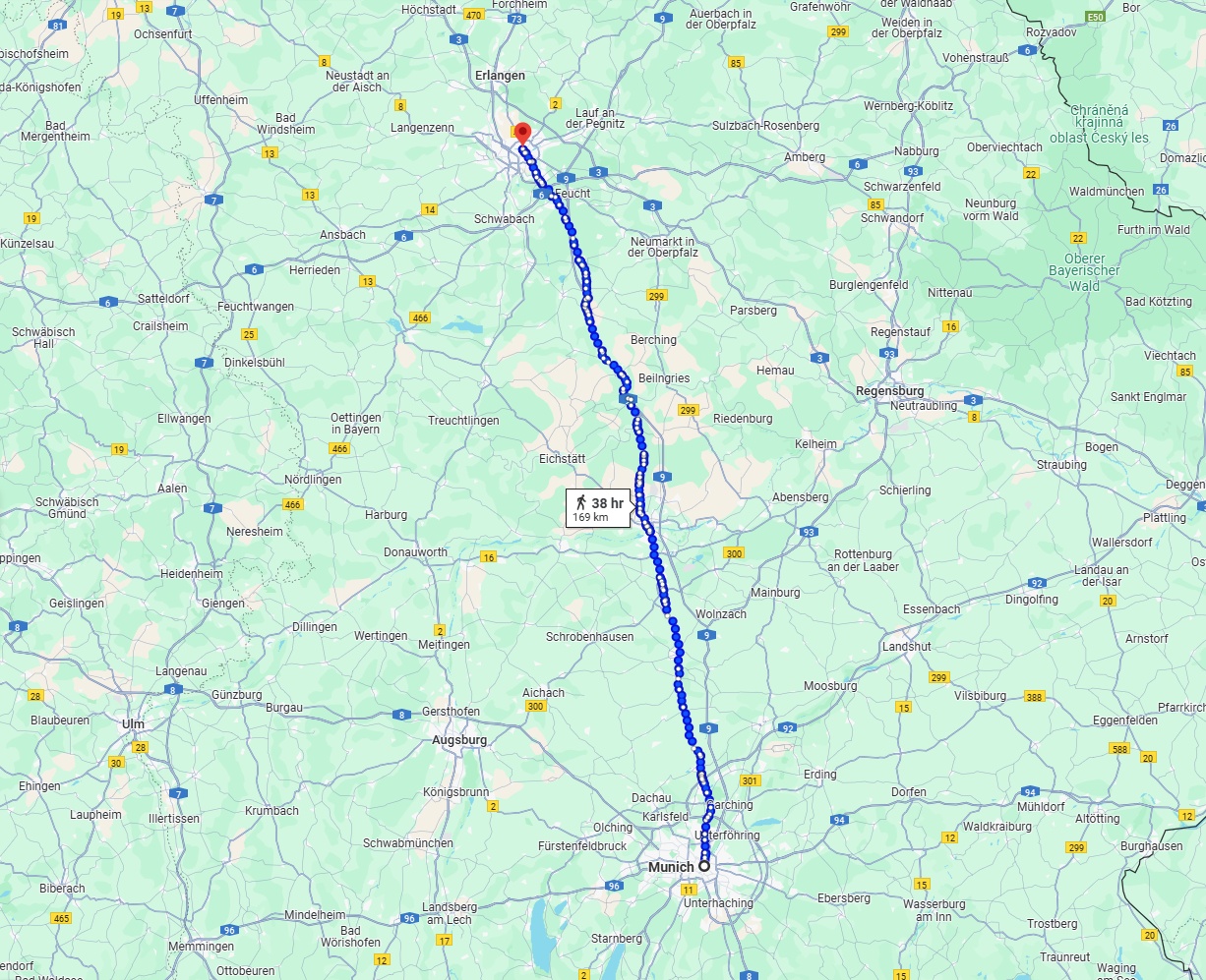 Anreise von München Zu Nürnberg Über 