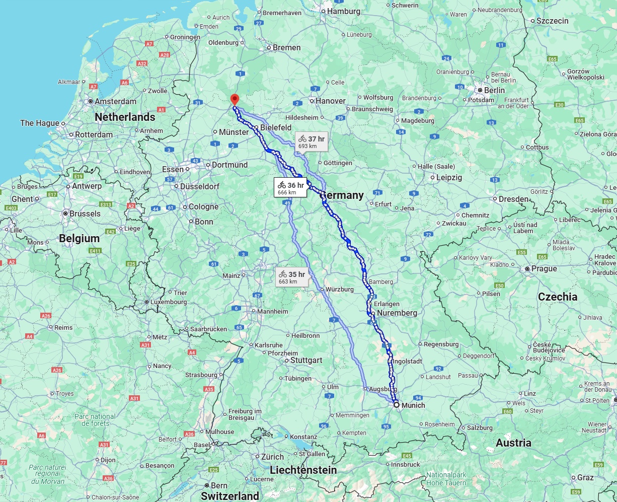 Anreise von München Zu Osnabrück Über 