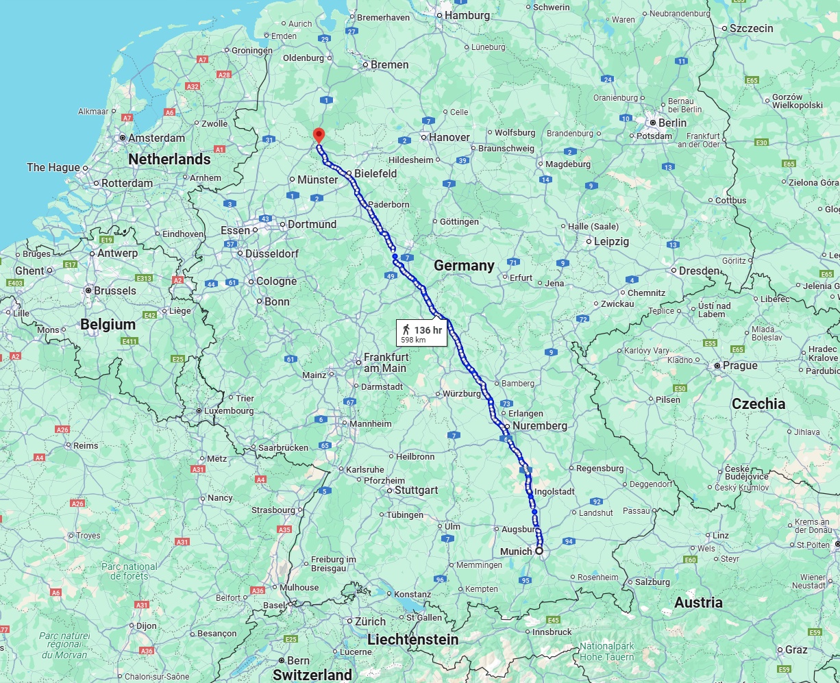 Anreise von München Zu Osnabrück Über 