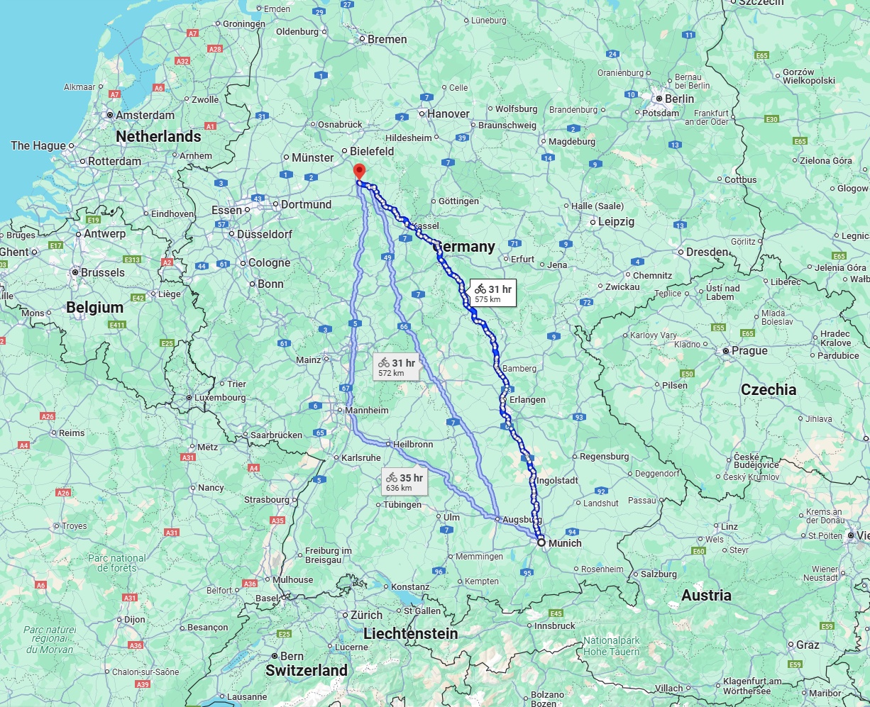 Anreise von München Zu Paderborn Über 
