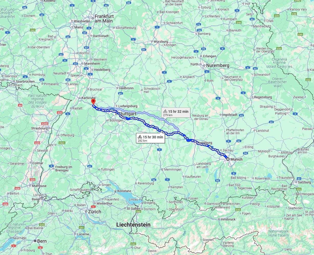 Anreise von München Zu Pforzheim Über 