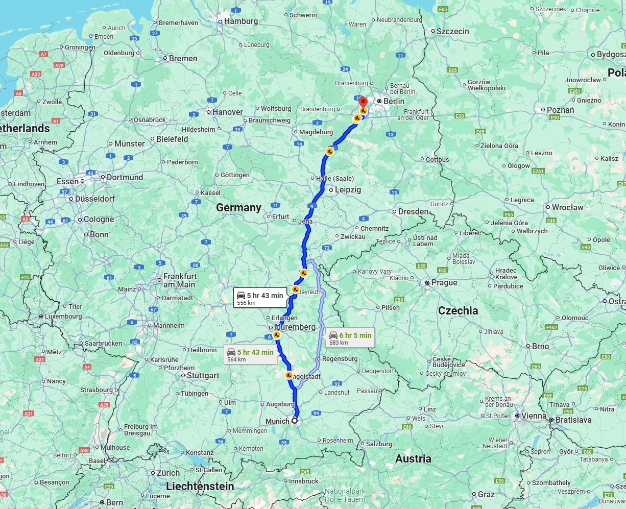 Anreise von München Zu Potsdam Über 