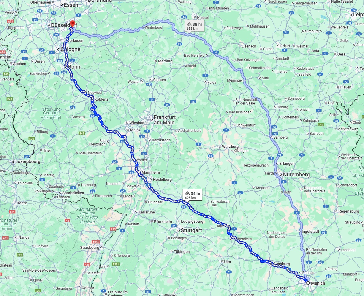 Anreise von München Zu Remscheid Über 