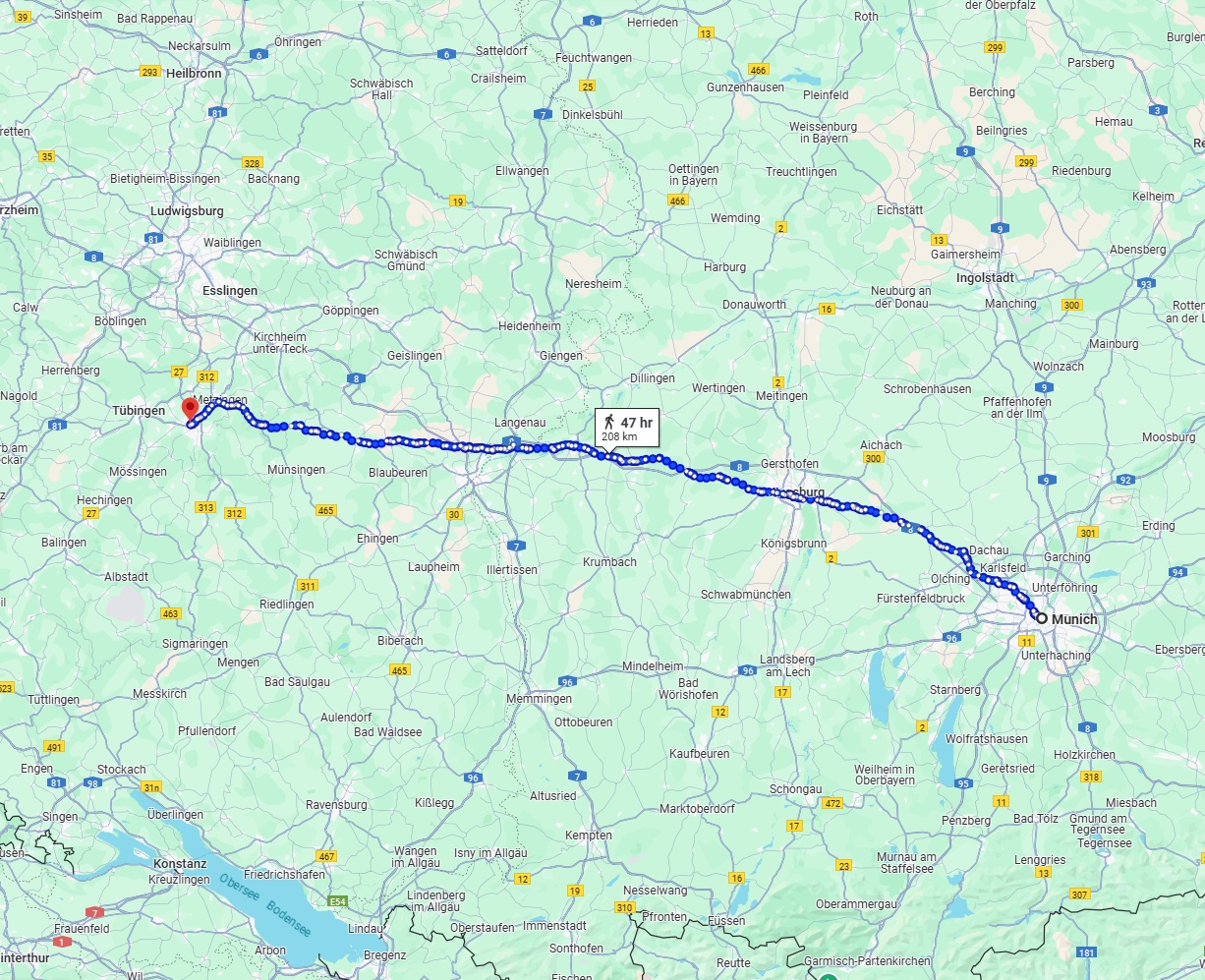 Anreise von München Zu Reutlingen Über 