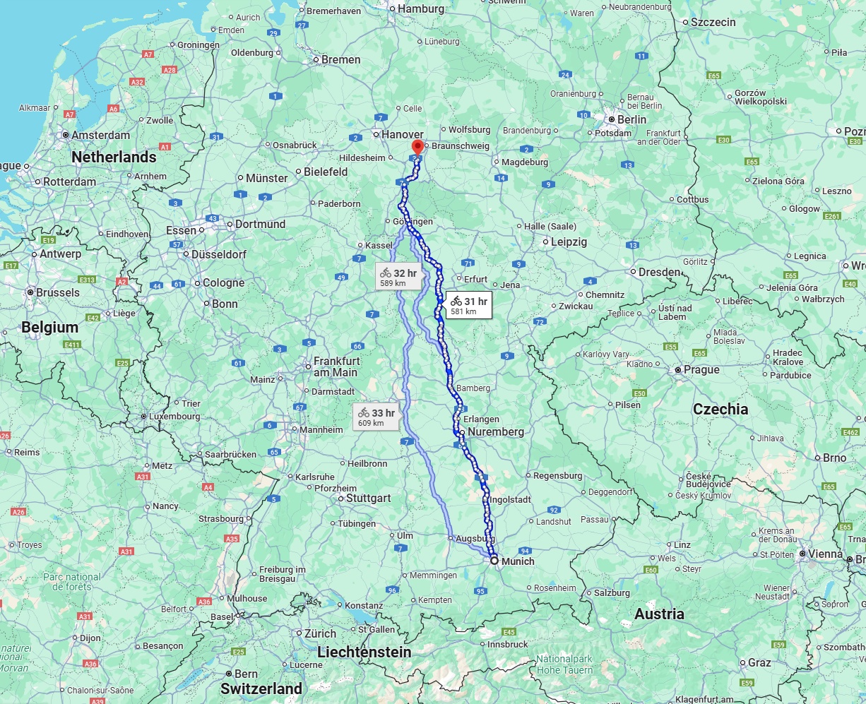 Anreise von München Zu Salzgitter Über 