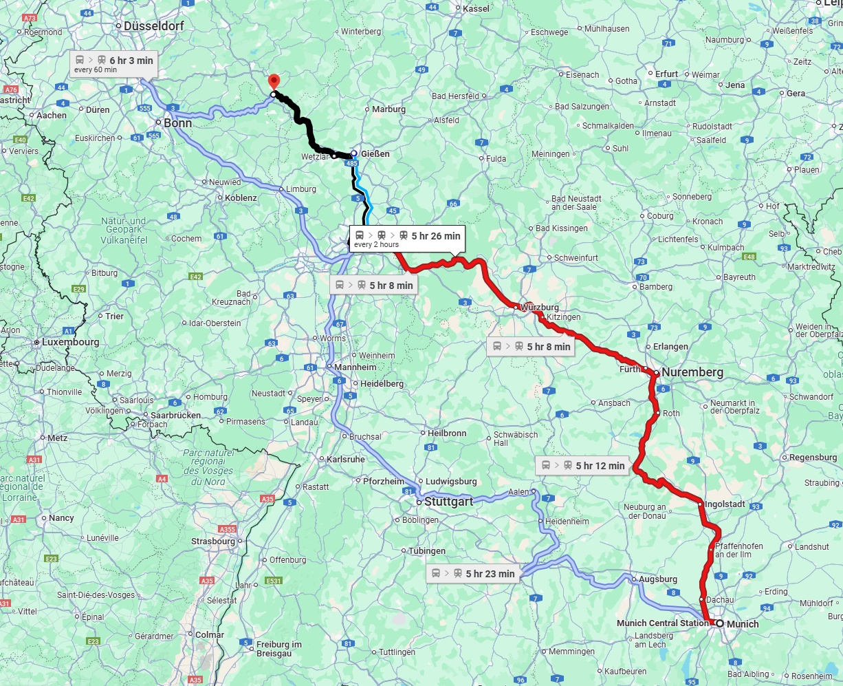 Anreise von München Zu Siegen Über 