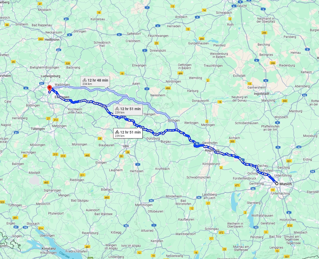 Anreise von München Zu Stuttgart Über 