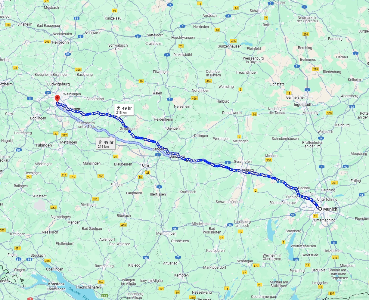 Anreise von München Zu Stuttgart Über 