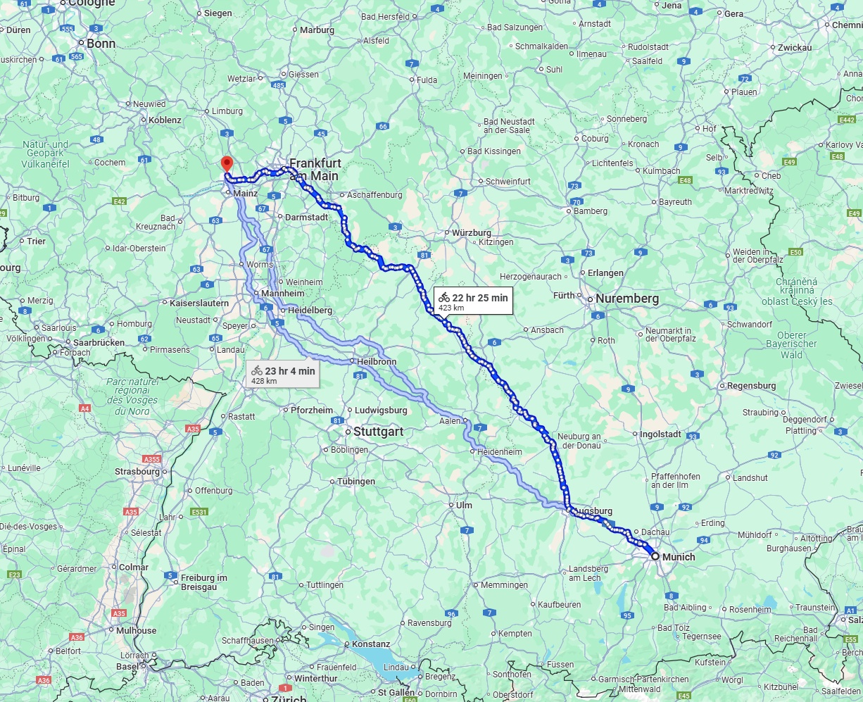 Anreise von München Zu Wiesbaden Über 