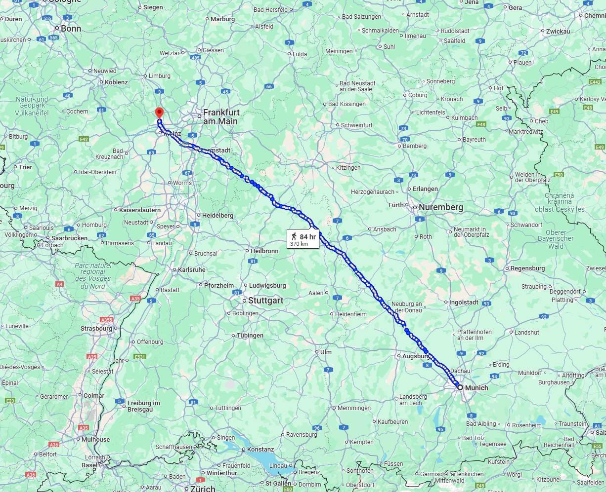 Anreise von München Zu Wiesbaden Über 