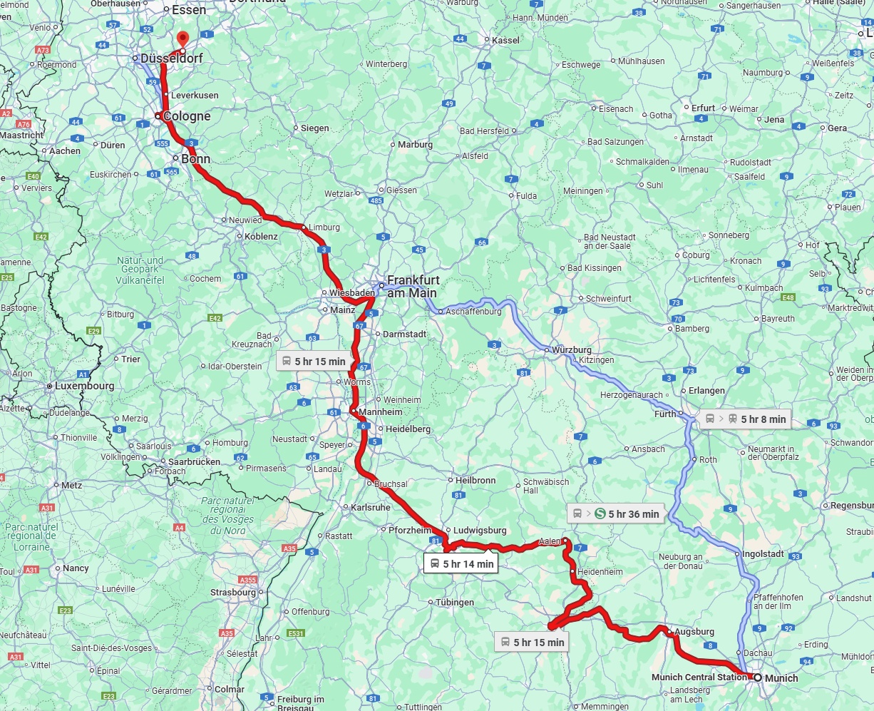 Anreise von München Zu Wuppertal Über 