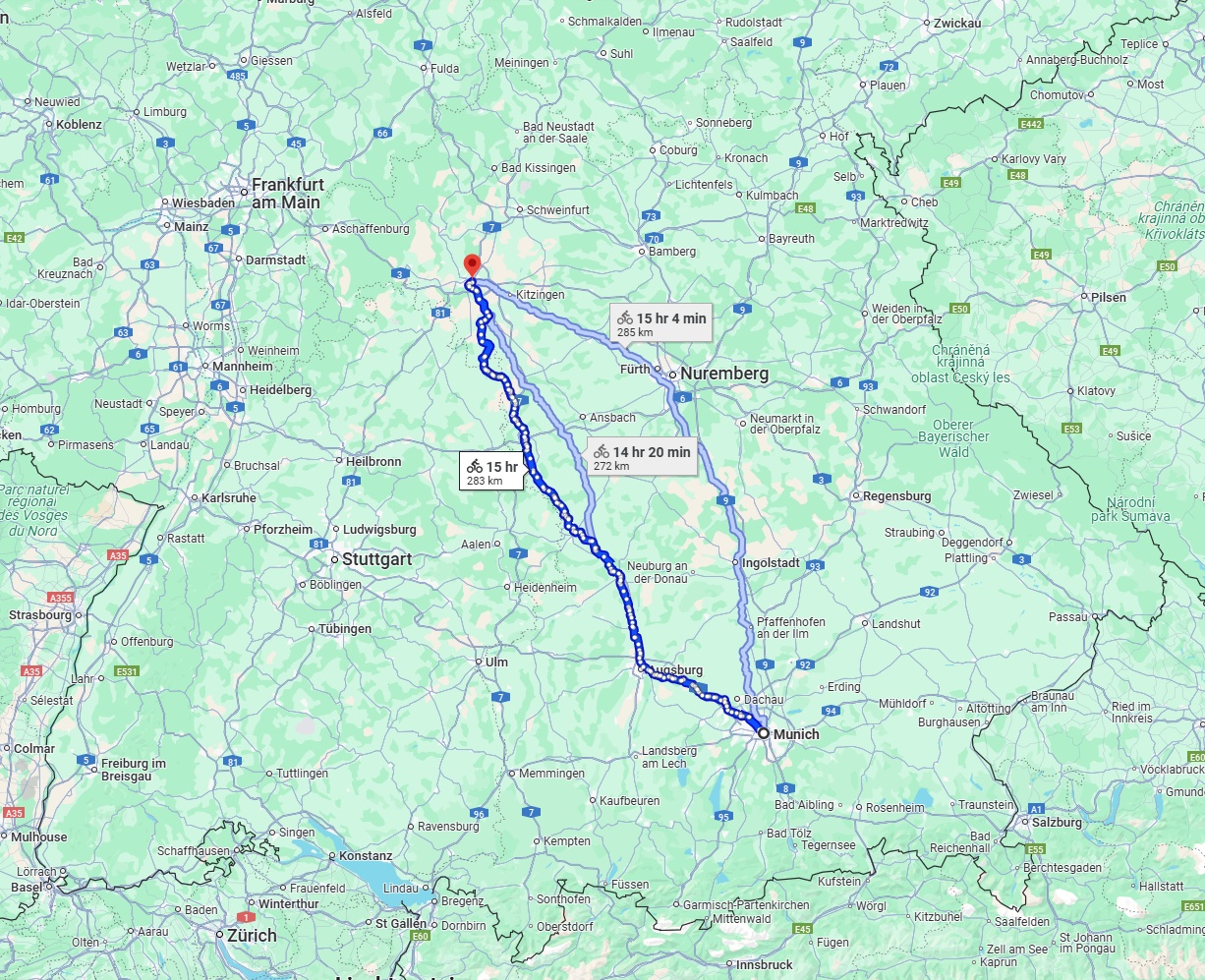 Anreise von München Zu Würzburg Über 
