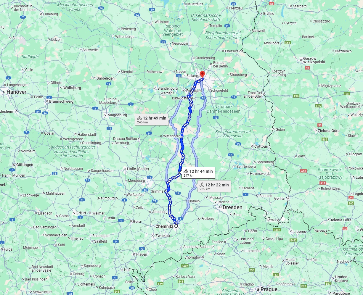 Anreise von Chemnitz Zu Berlin Über 