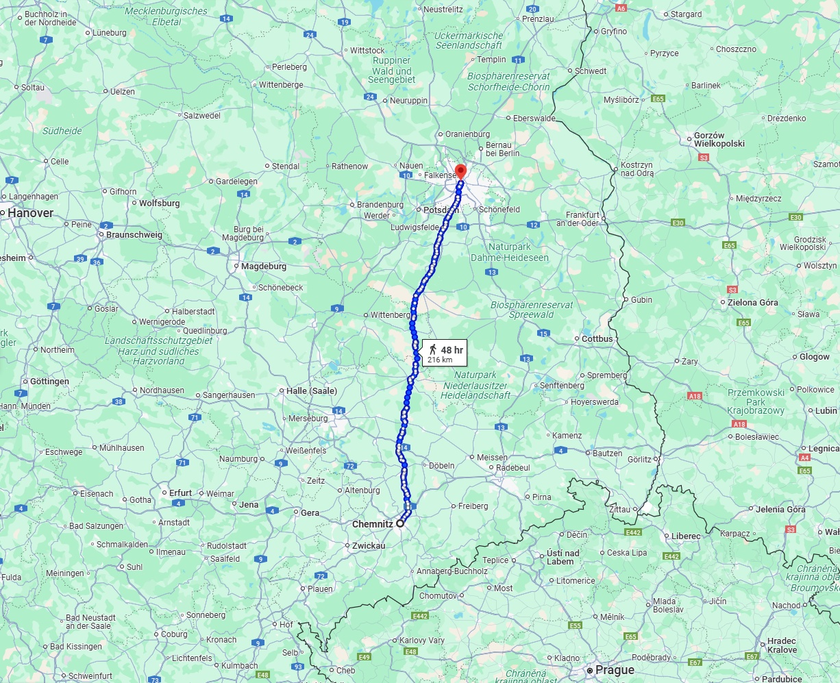 Anreise von Chemnitz Zu Berlin Über 