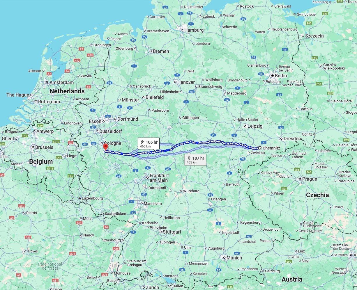 Anreise von Chemnitz Zu Bonn Über 