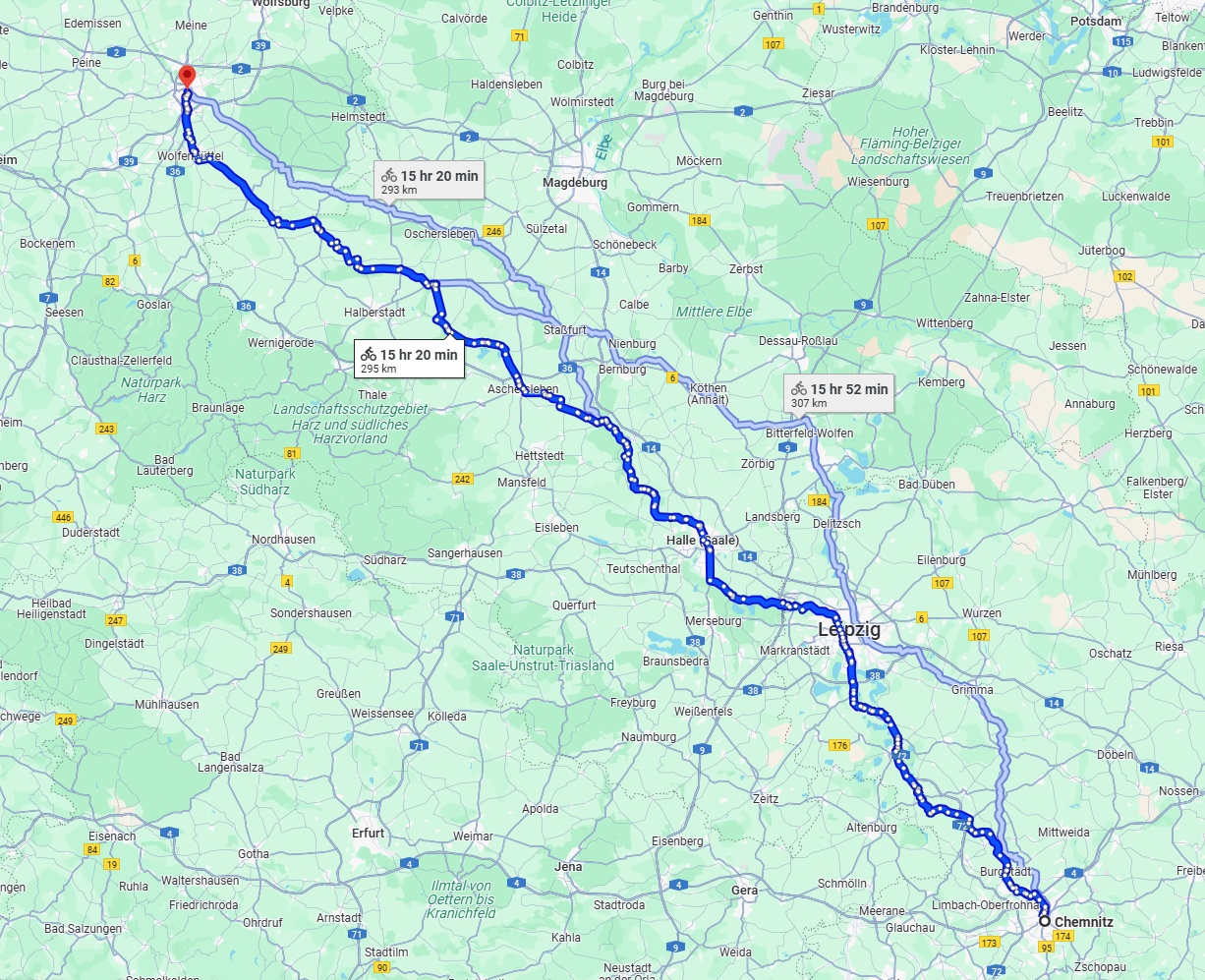 Anreise von Chemnitz Zu Braunschweig Über 