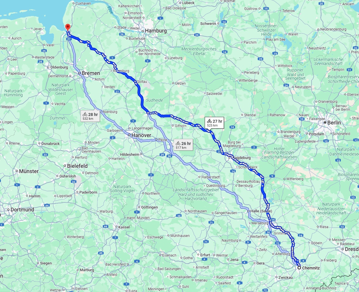 Anreise von Chemnitz Zu Bremerhaven Über 