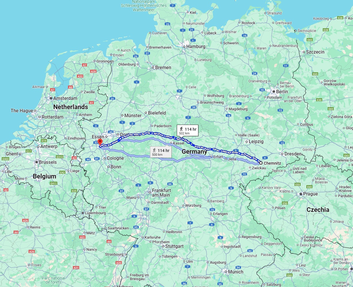 Anreise von Chemnitz Zu Düsseldorf Über 