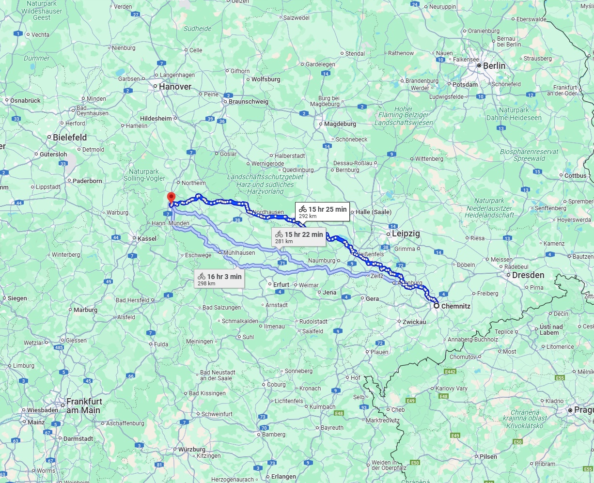 Anreise von Chemnitz Zu Göttingen Über 
