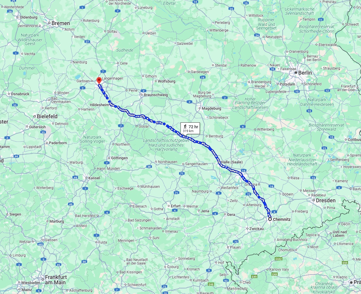 Anreise von Chemnitz Zu Hannover Über 