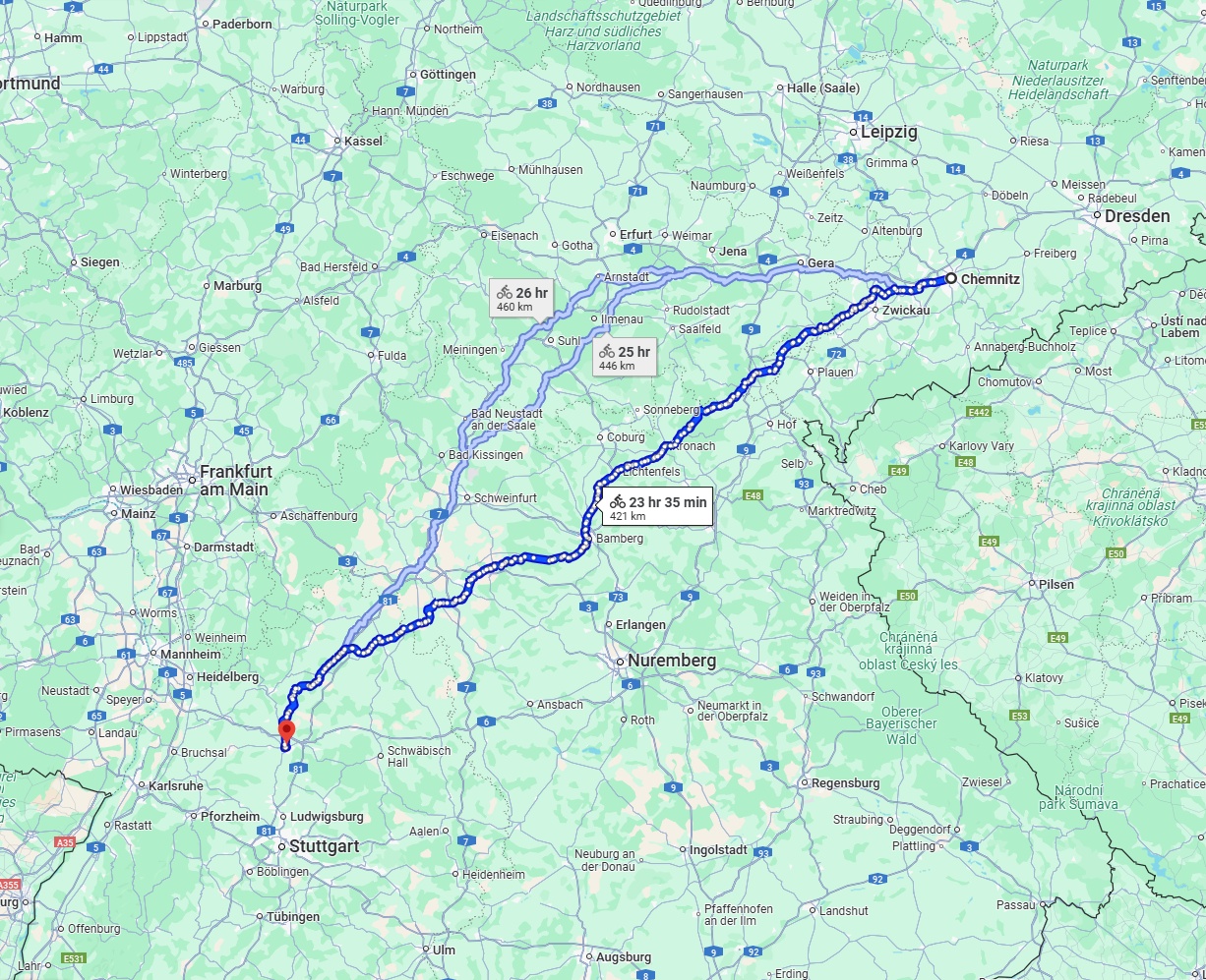 Anreise von Chemnitz Zu Heilbronn Über 