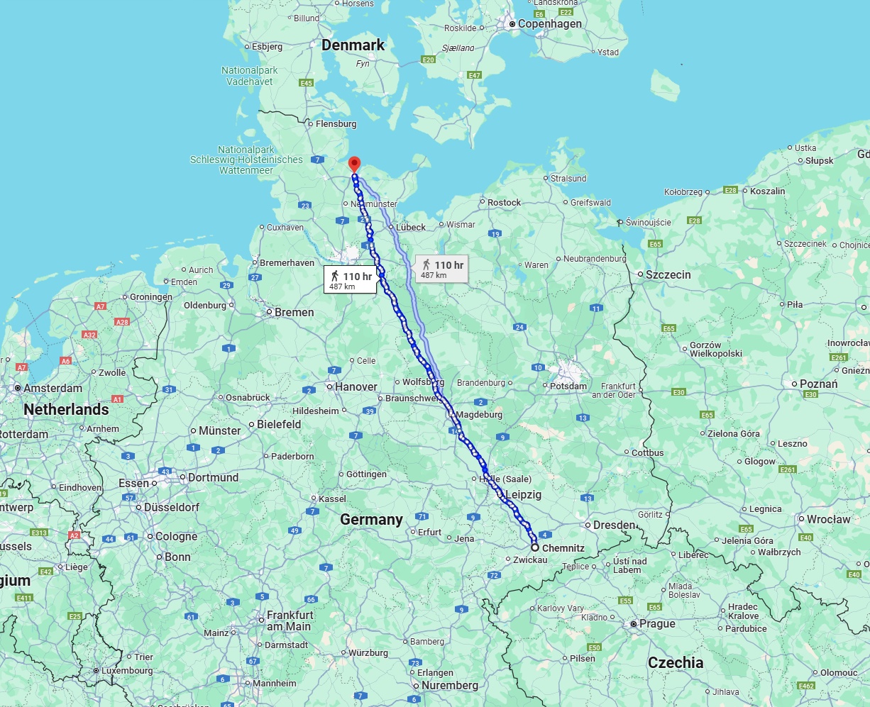 Anreise von Chemnitz Zu Kiel Über 