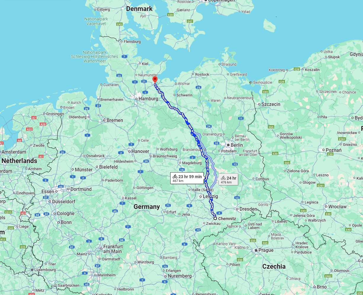 Anreise von Chemnitz Zu Lübeck Über 