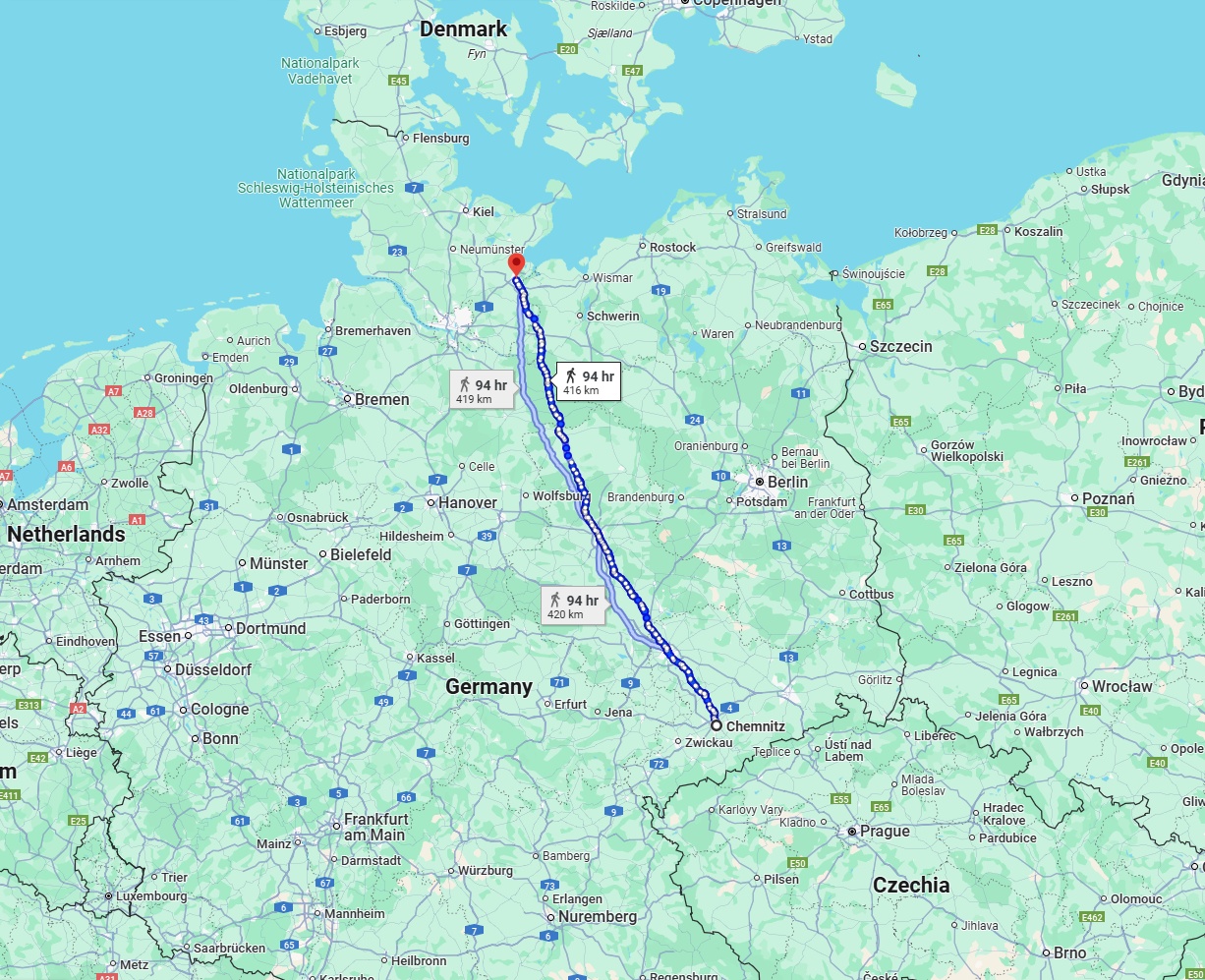 Anreise von Chemnitz Zu Lübeck Über 