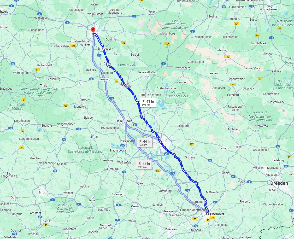 Anreise von Chemnitz Zu Magdeburg Über 