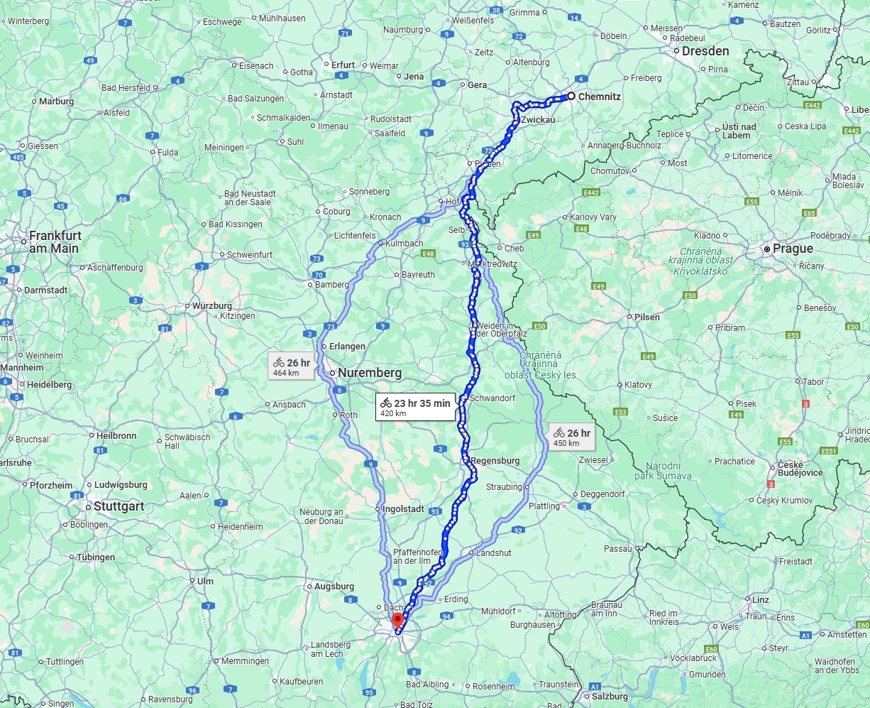 Anreise von Chemnitz Zu München Über 