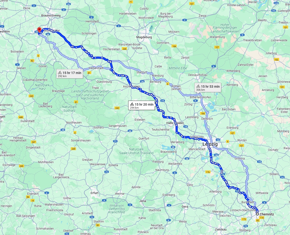Anreise von Chemnitz Zu Salzgitter Über 