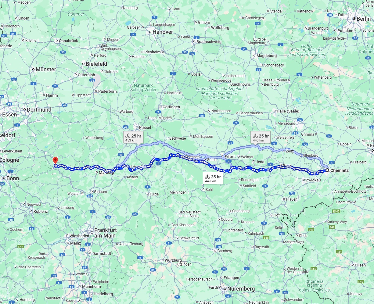 Anreise von Chemnitz Zu Siegen Über 